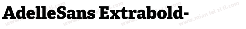 AdelleSans Extrabold字体转换